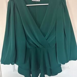 Green Miss Selfridge blouse